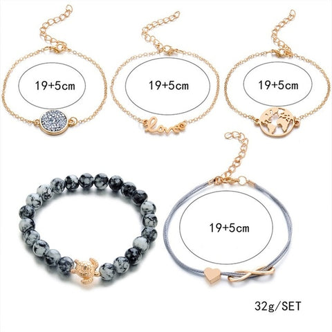 5 Pcs Bracelet Set