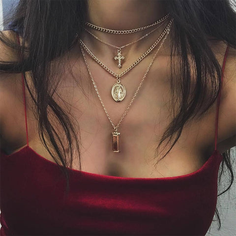 4 Pcs Necklace Set